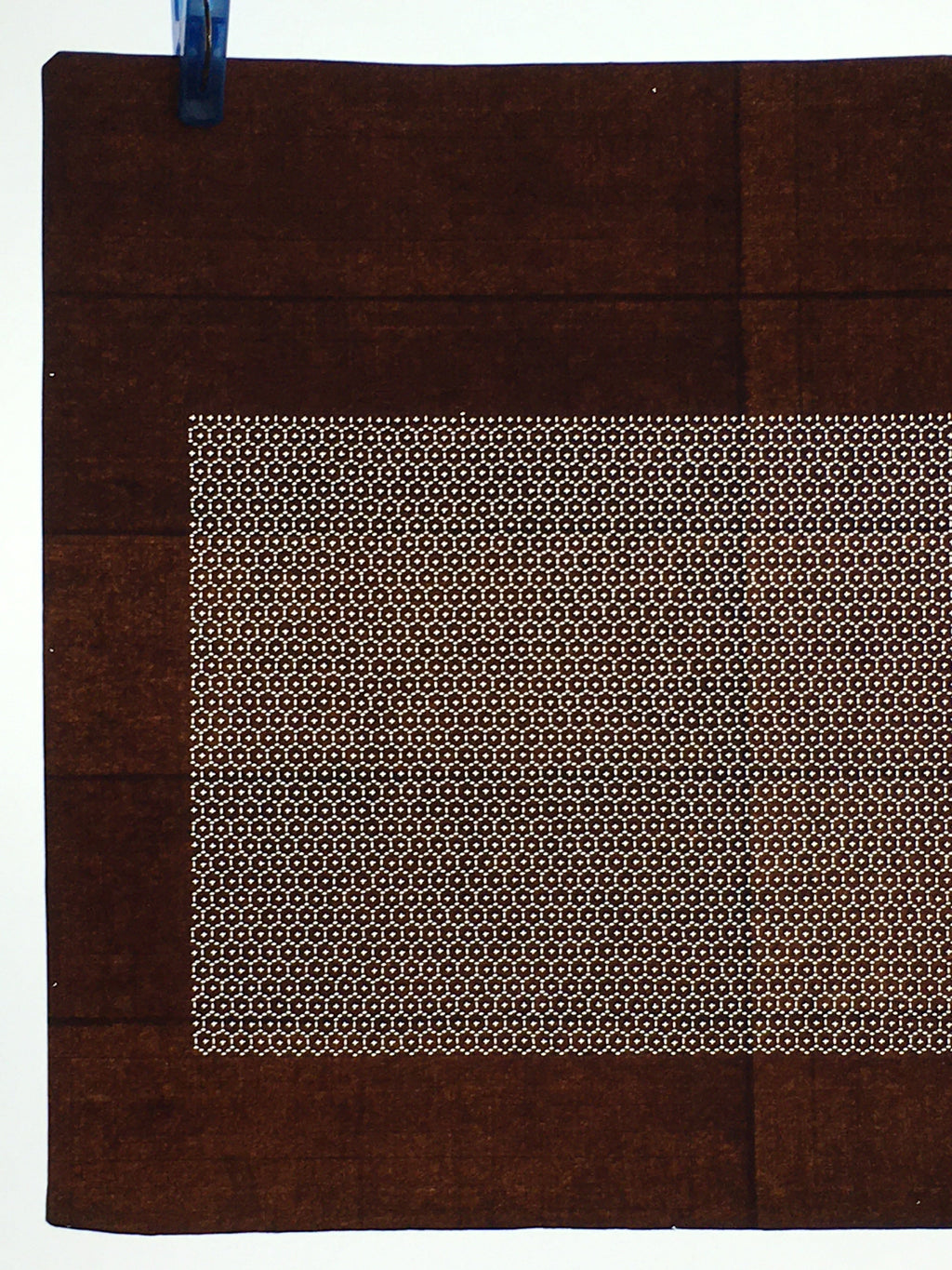 Japanese Antique Ise Katagami Paper Kimono Stencil Edo Geometric Pattern A593