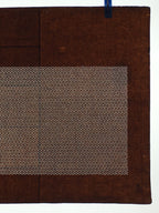 Japanese Antique Ise Katagami Paper Kimono Stencil Edo Geometric Pattern A593