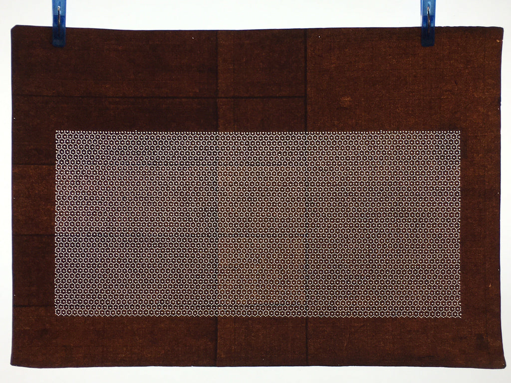 Japanese Antique Ise Katagami Paper Kimono Stencil Edo Geometric Pattern A593