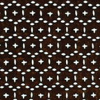 Japanese Antique Ise Katagami Paper Kimono Stencil Edo Geometric Pattern A593