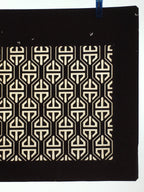 Japanese Antique Ise Katagami Paper Kimono Stencil Edo Geometric Pattern A604