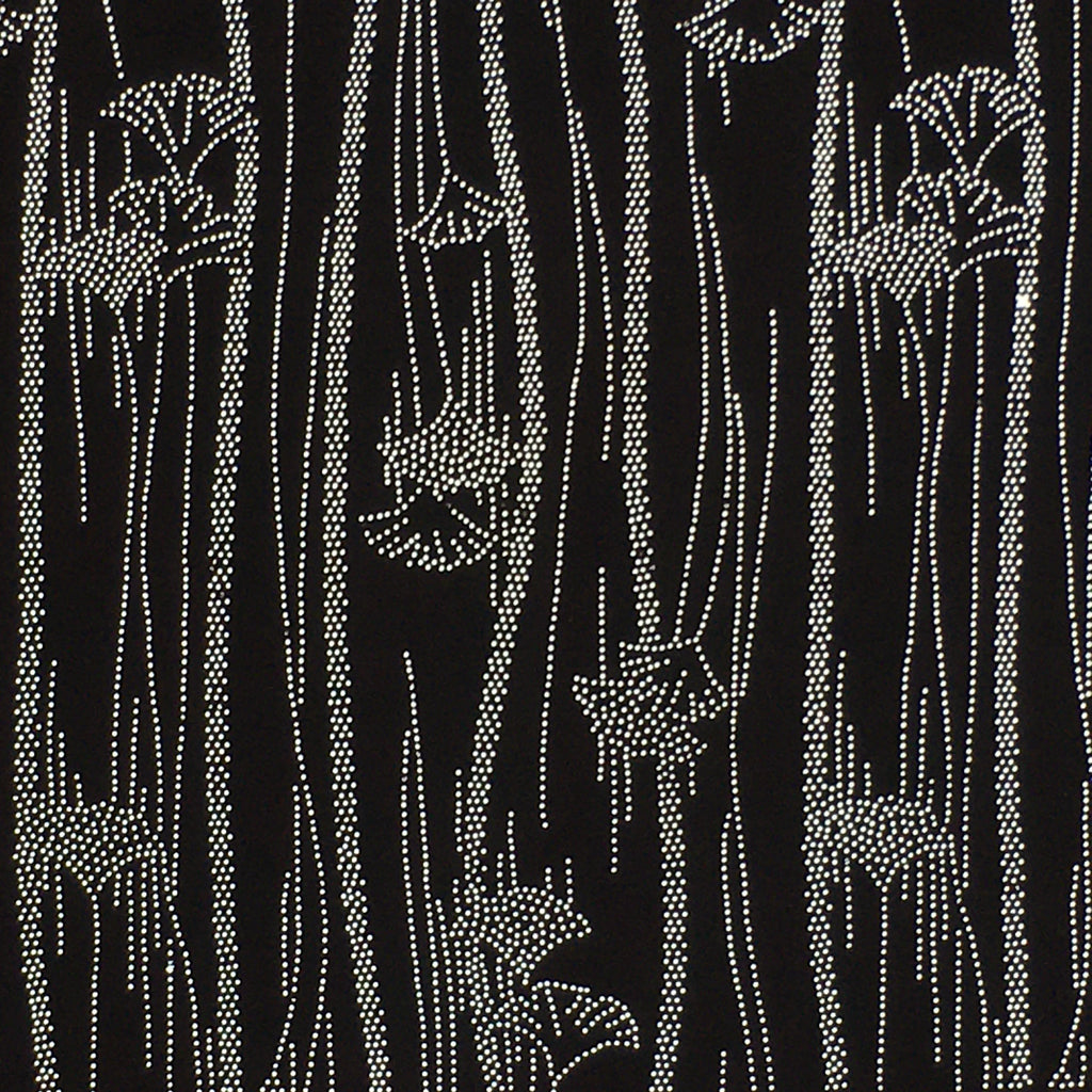 Japanese Antique Ise Katagami Paper Kimono Stencil Edo Ginkgo Leaf Pattern A599