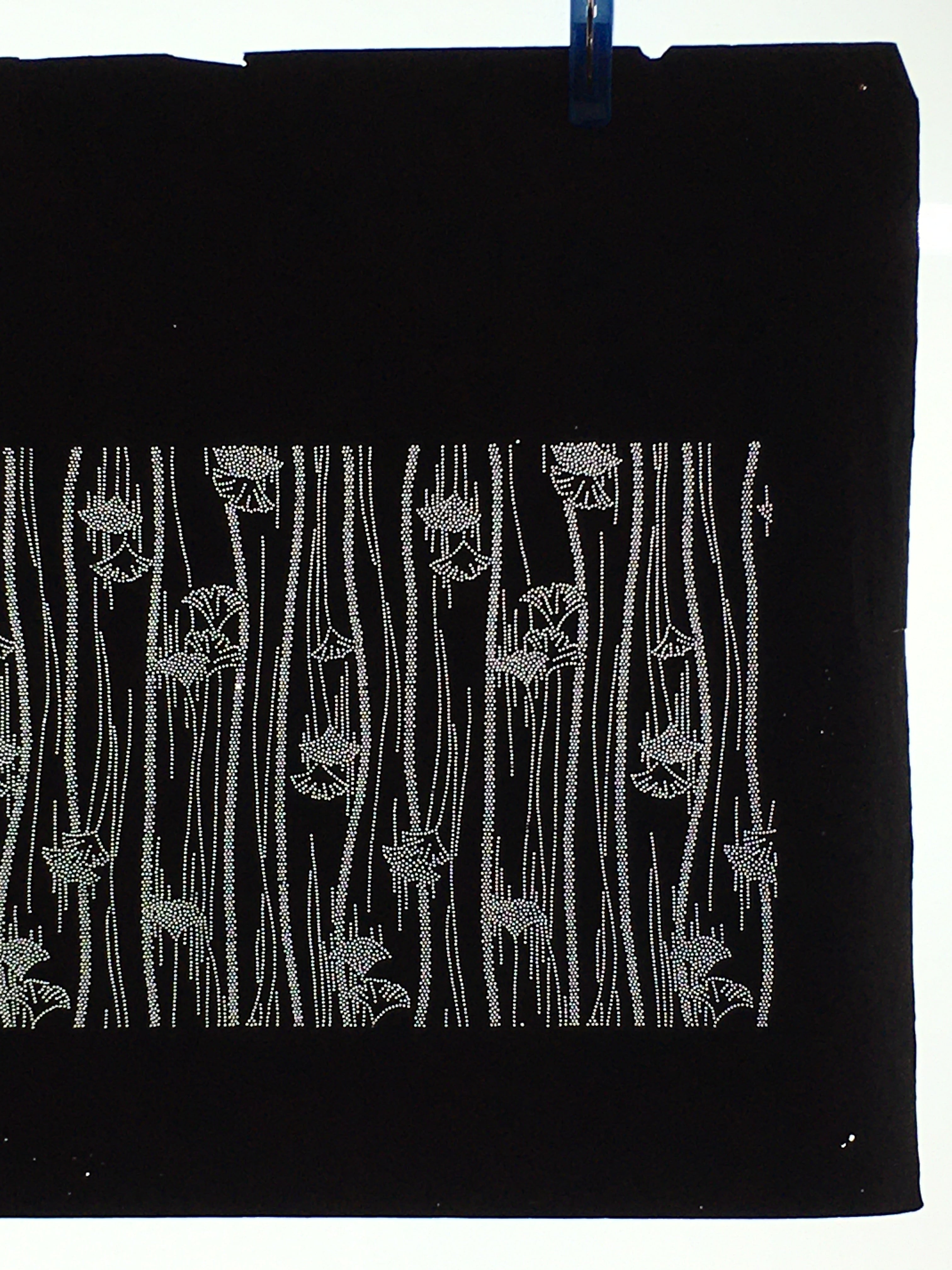 Japanese Antique Ise Katagami Paper Kimono Stencil Edo Ginkgo Leaf Pattern A599