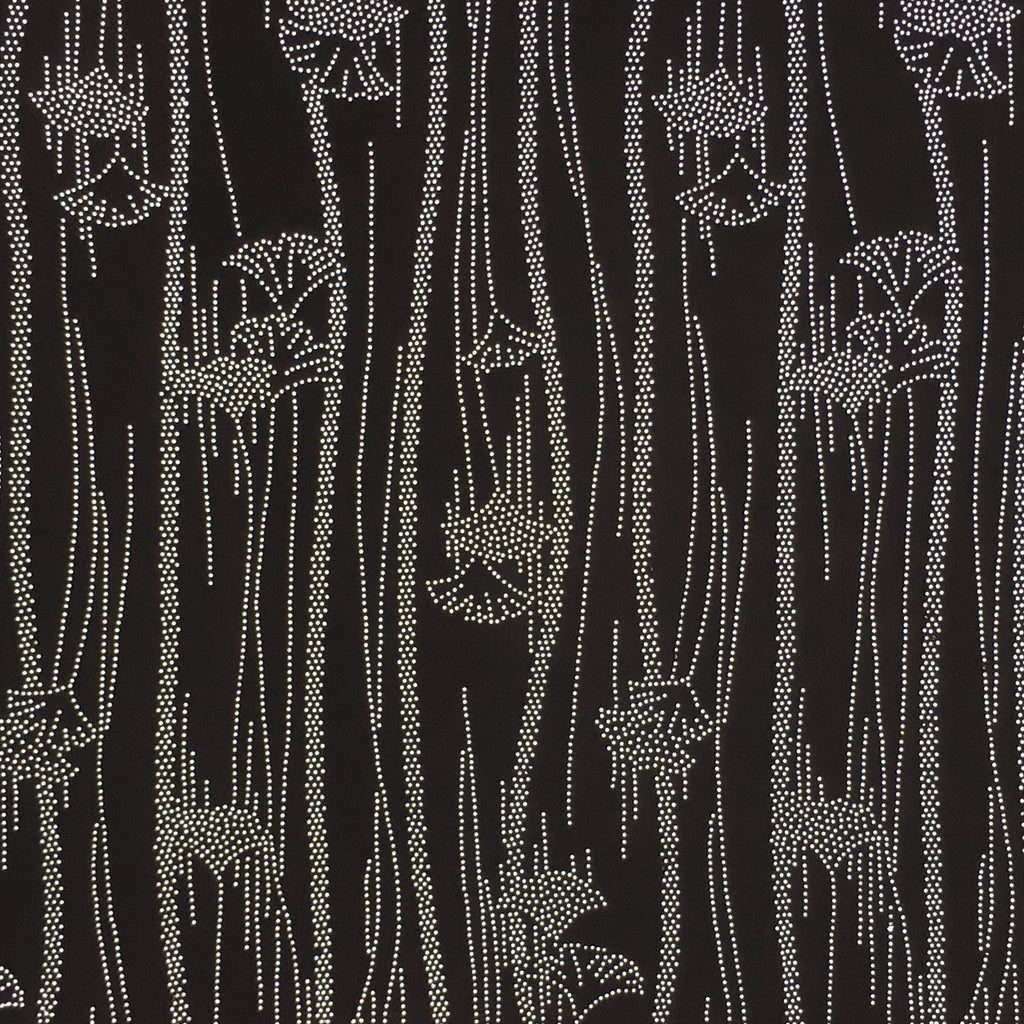 Japanese Antique Ise Katagami Paper Kimono Stencil Edo Ginkgo Leaf Pattern A599