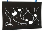 Japanese Antique Ise Katagami Paper Kimono Stencil Edo Heart String Rope A402