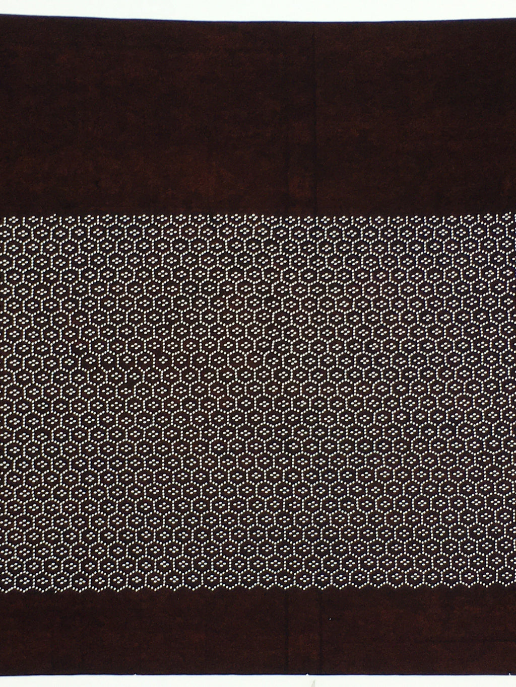 Japanese Antique Ise Katagami Paper Kimono Stencil Edo Honeycomb Geometric Patte