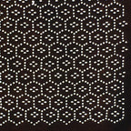 Japanese Antique Ise Katagami Paper Kimono Stencil Edo Honeycomb Geometric Patte