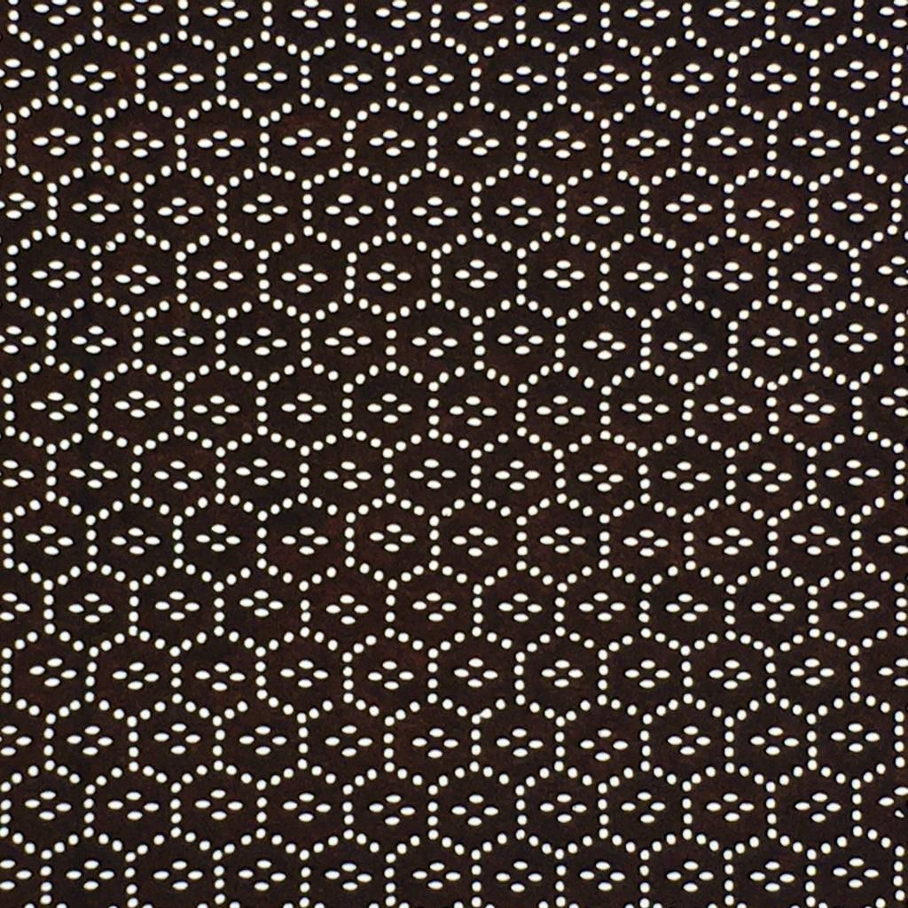 Japanese Antique Ise Katagami Paper Kimono Stencil Edo Honeycomb Geometric Patte