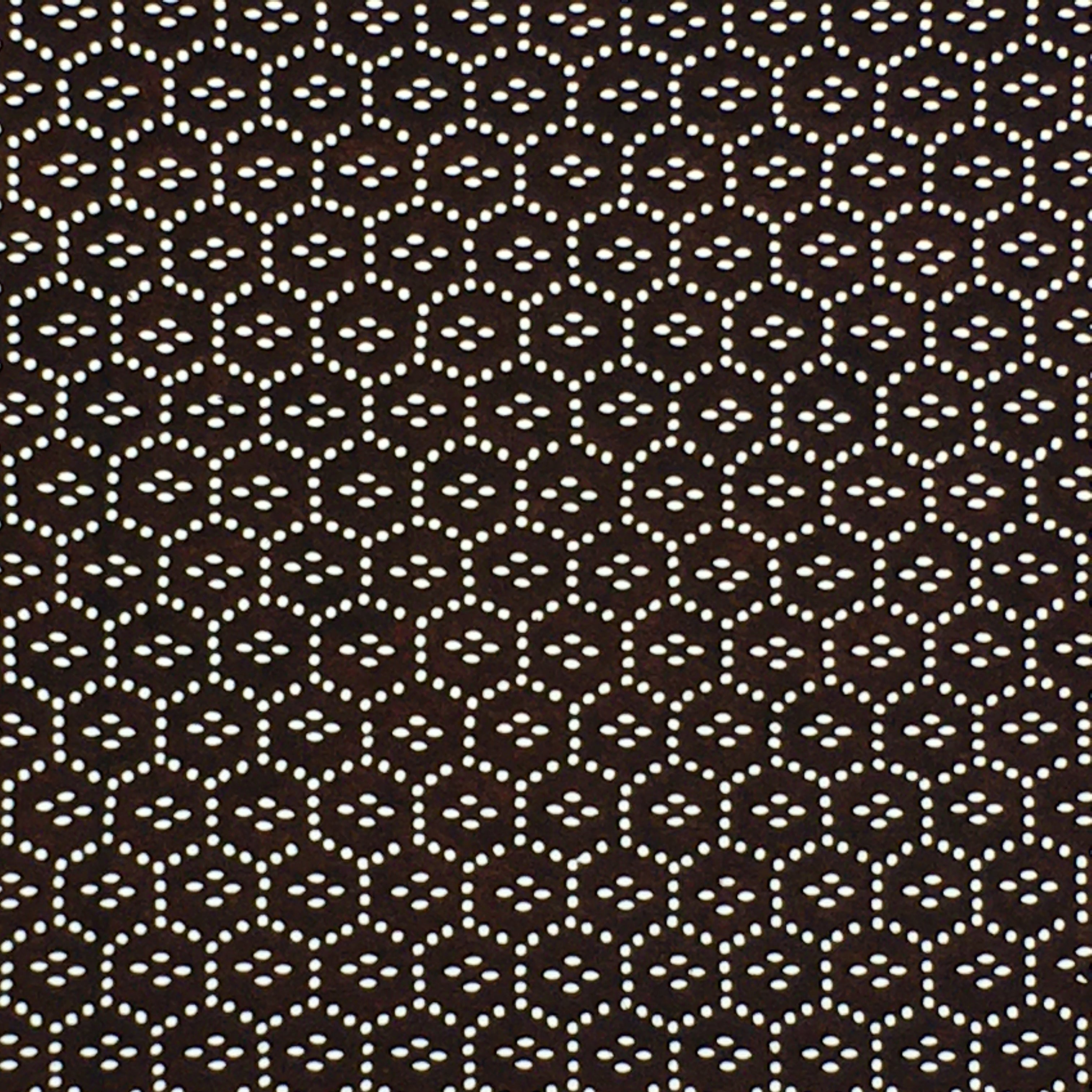 Japanese Antique Ise Katagami Paper Kimono Stencil Edo Honeycomb Geometric Patte