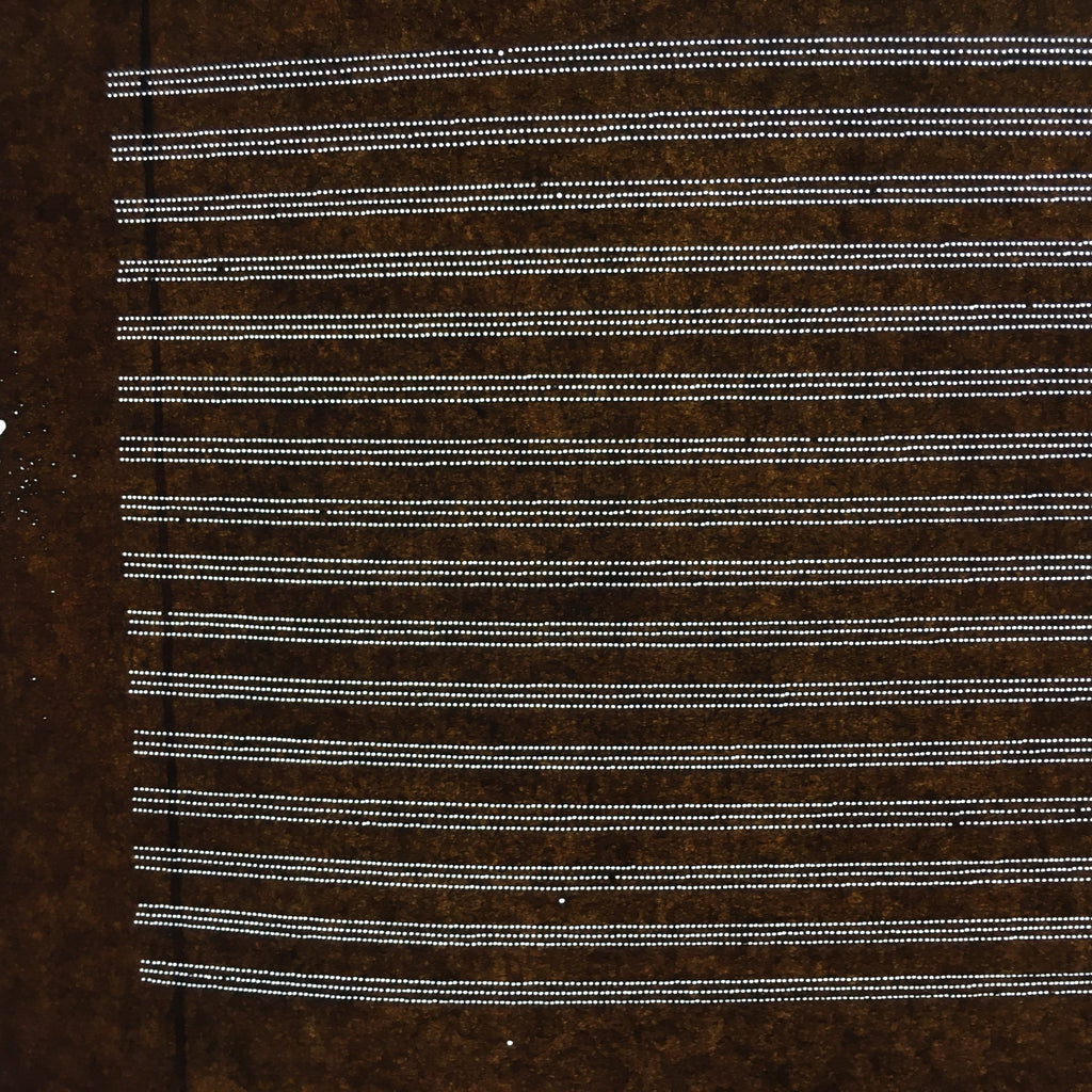 Japanese Antique Ise Katagami Paper Kimono Stencil Edo Horizontal Line Pattern A