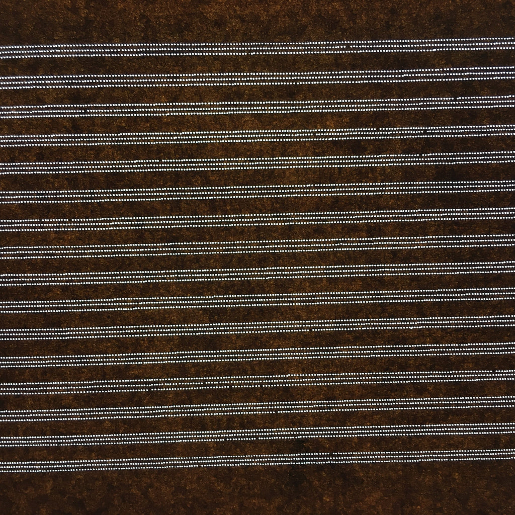 Japanese Antique Ise Katagami Paper Kimono Stencil Edo Horizontal Line Pattern A
