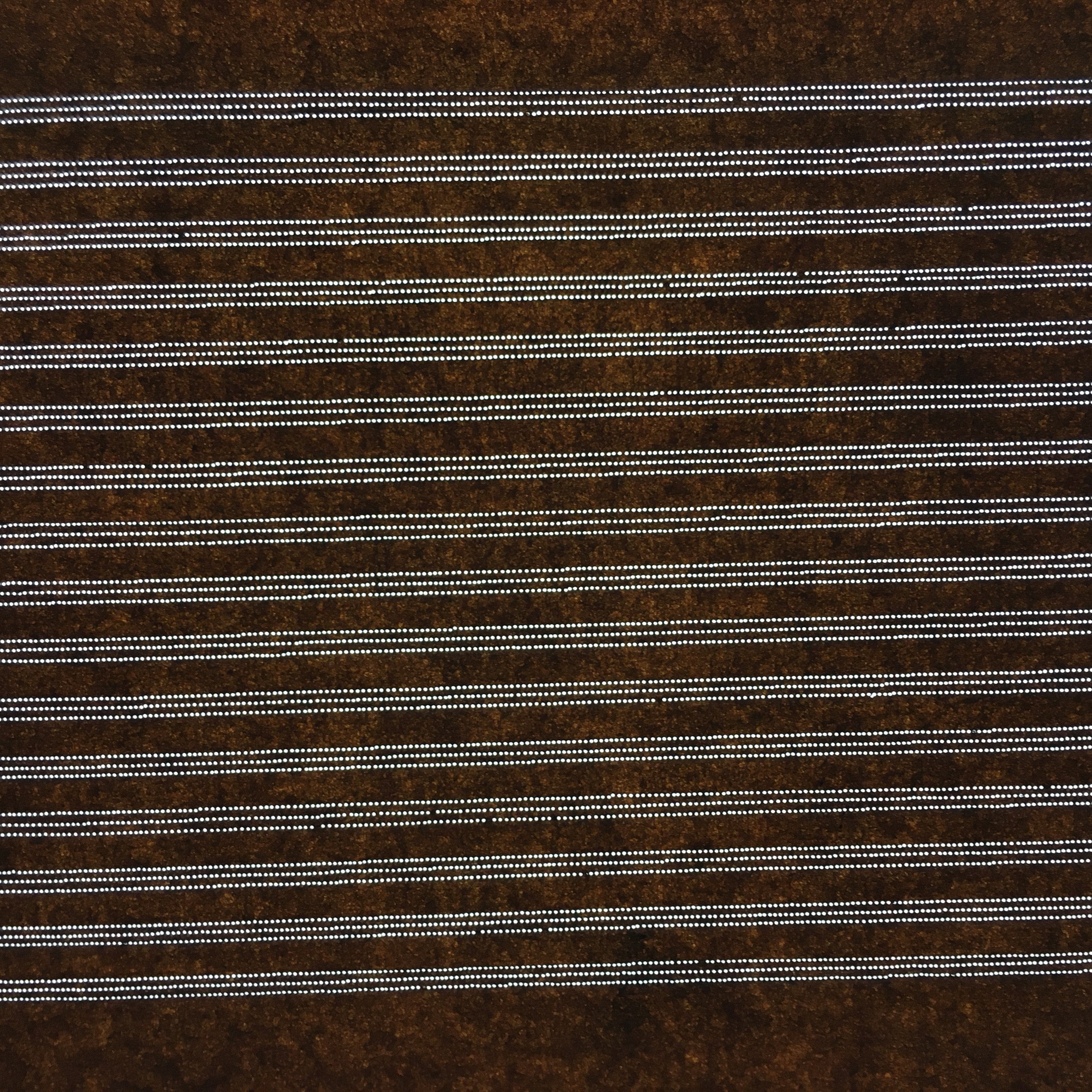 Japanese Antique Ise Katagami Paper Kimono Stencil Edo Horizontal Line Pattern A
