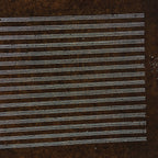 Japanese Antique Ise Katagami Paper Kimono Stencil Edo Horizontal Line Pattern A