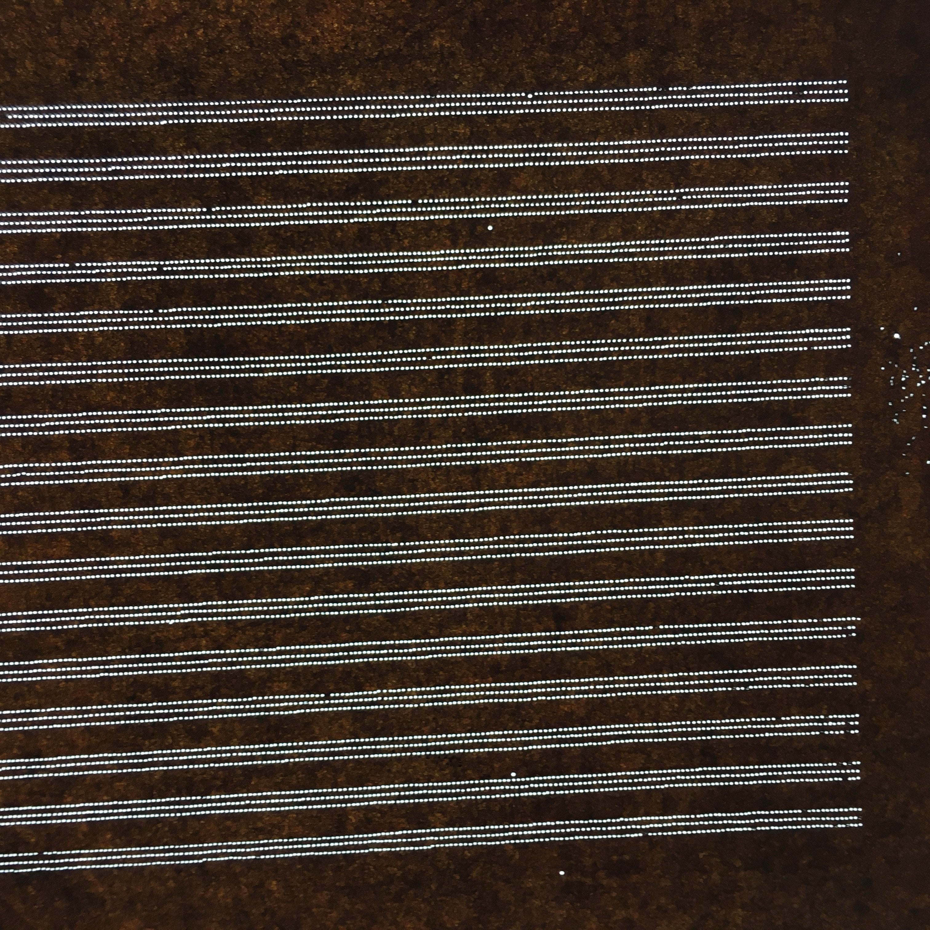 Japanese Antique Ise Katagami Paper Kimono Stencil Edo Horizontal Line Pattern A