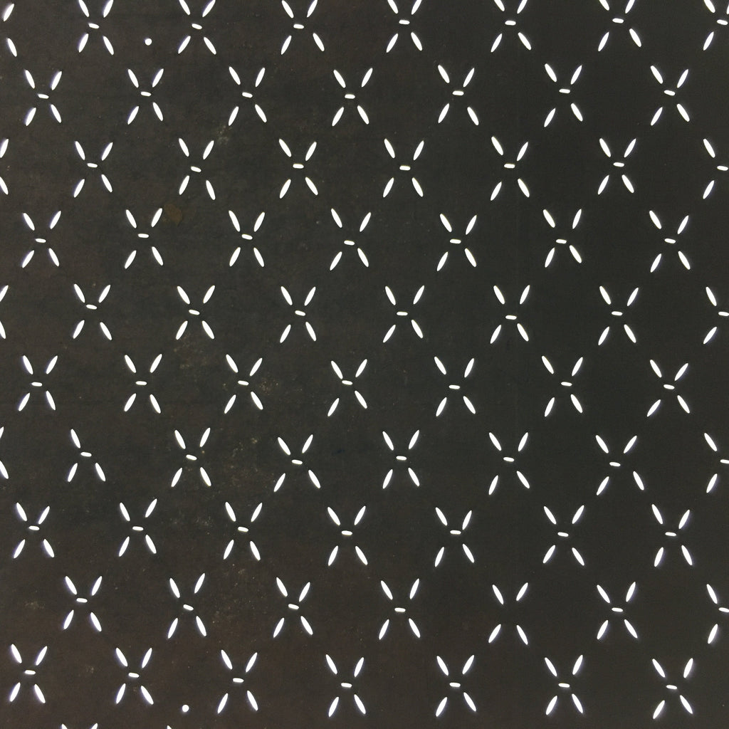 Japanese Antique Ise Katagami Paper Kimono Stencil Edo Lattice A411