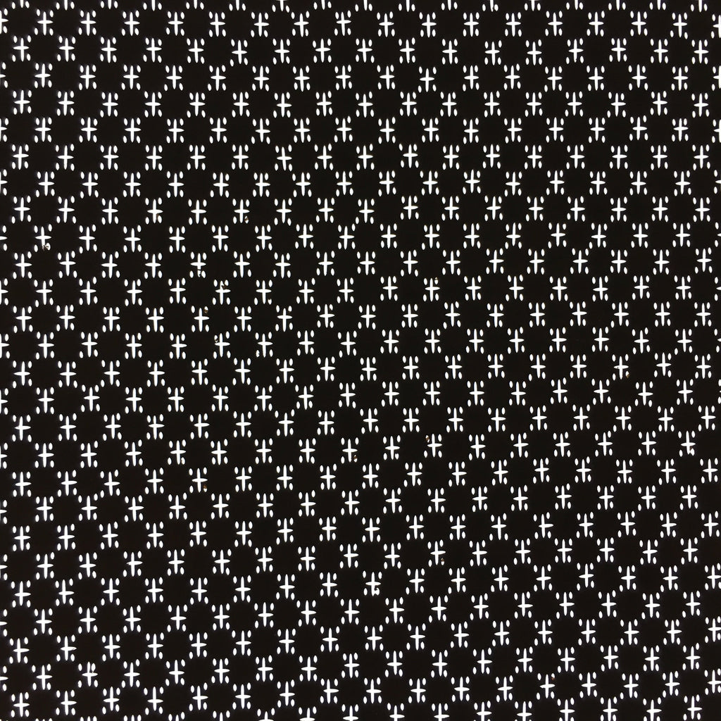Japanese Antique Ise Katagami Paper Kimono Stencil Edo Lattice Circle A414