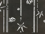 Japanese Antique Ise Katagami Paper Kimono Stencil Edo Leaf Line A451