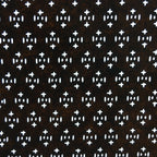 Japanese Antique Ise Katagami Paper Kimono Stencil Edo Line Cross Pattern A525