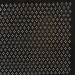 Japanese Antique Ise Katagami Paper Kimono Stencil Edo Line Cross Pattern A525