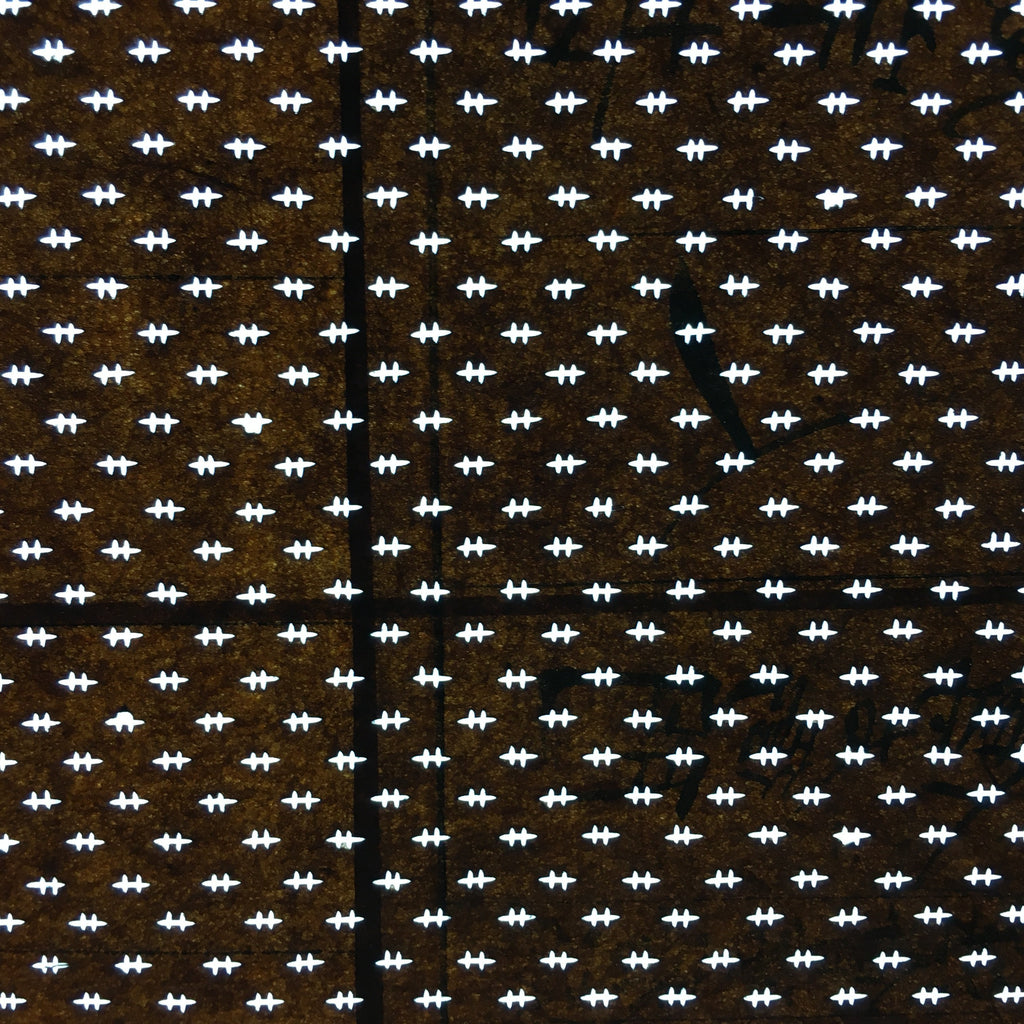 Japanese Antique Ise Katagami Paper Kimono Stencil Edo Lines Pattern A523