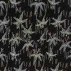 Japanese Antique Ise Katagami Paper Kimono Stencil Edo Maple Leaves Pattern A547