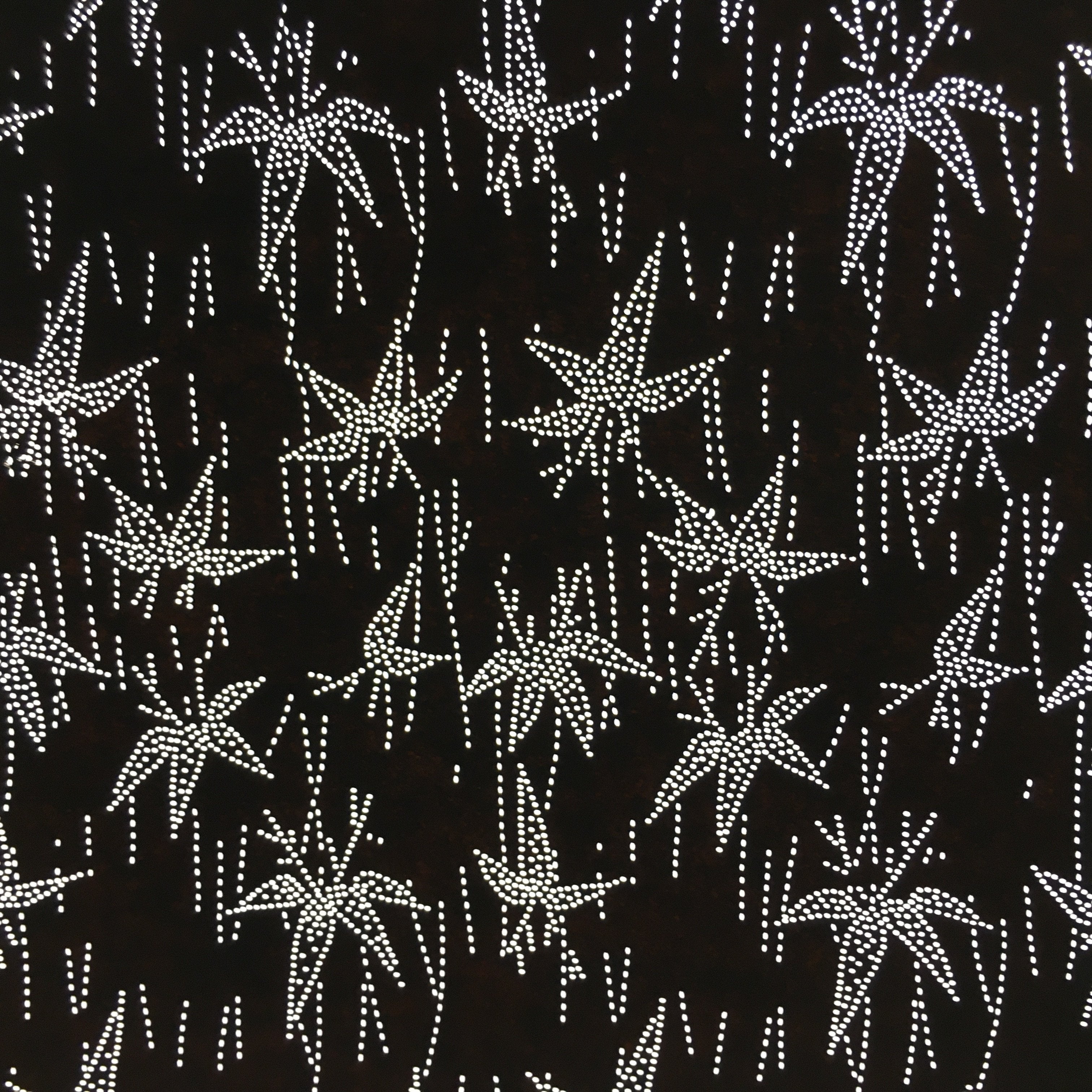 Japanese Antique Ise Katagami Paper Kimono Stencil Edo Maple Leaves Pattern A547
