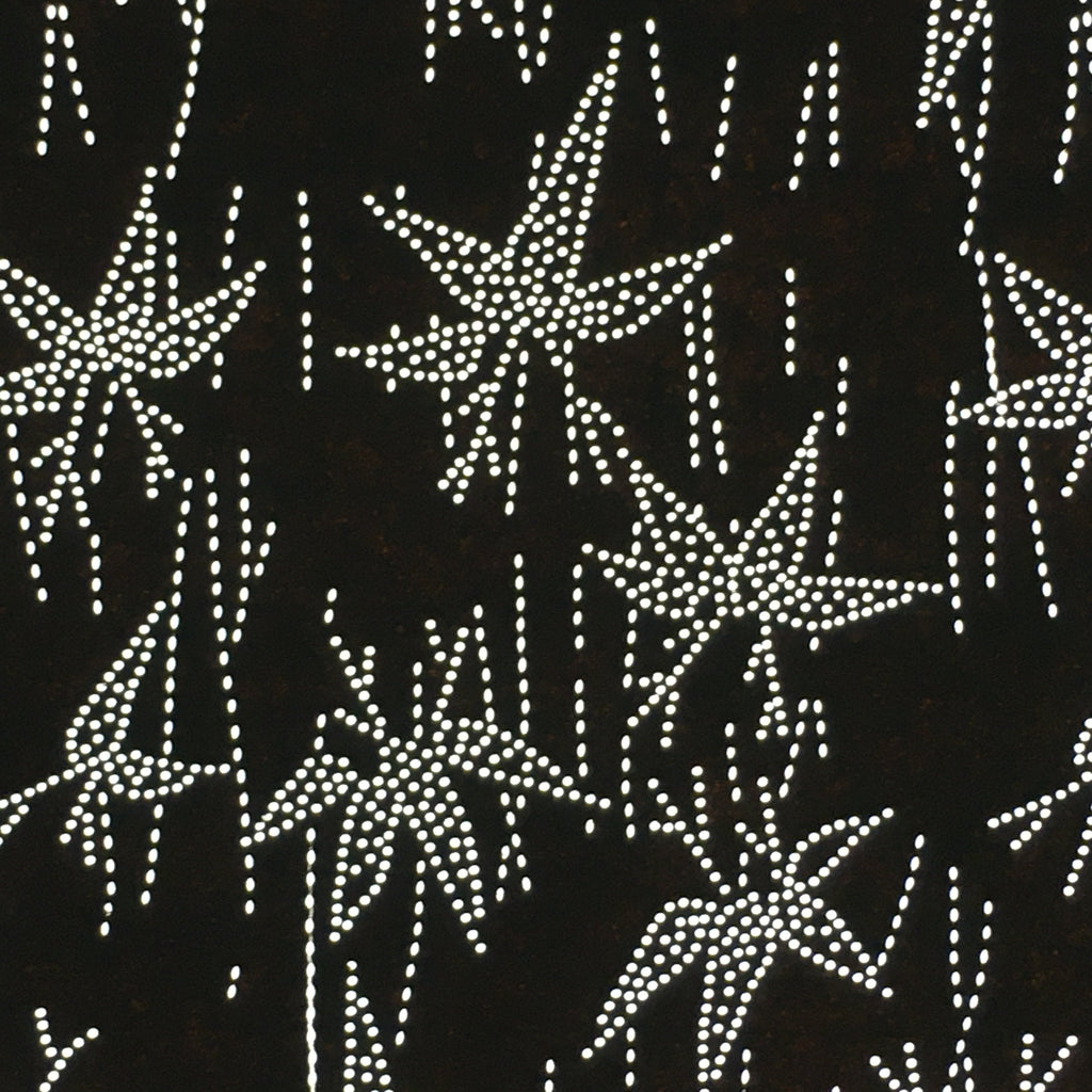 Japanese Antique Ise Katagami Paper Kimono Stencil Edo Maple Leaves Pattern A547