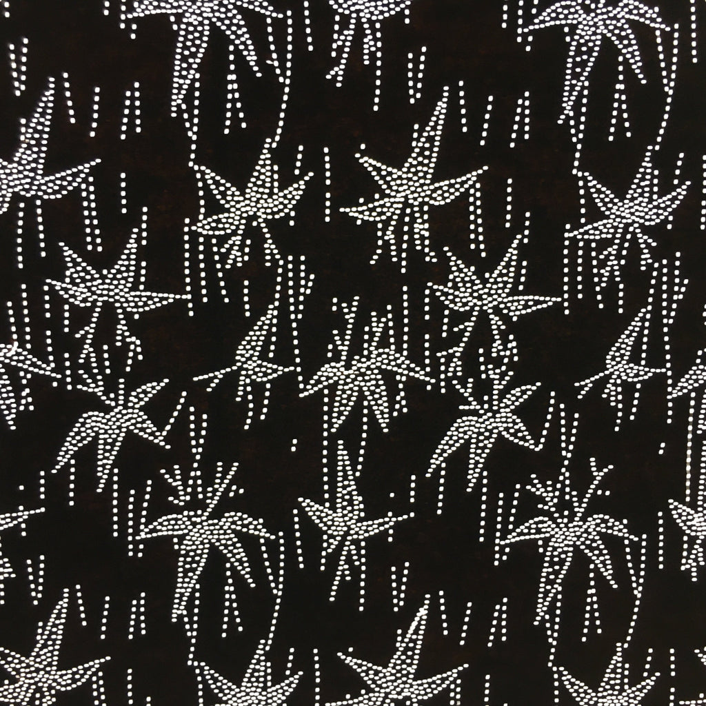 Japanese Antique Ise Katagami Paper Kimono Stencil Edo Maple Leaves Pattern A547
