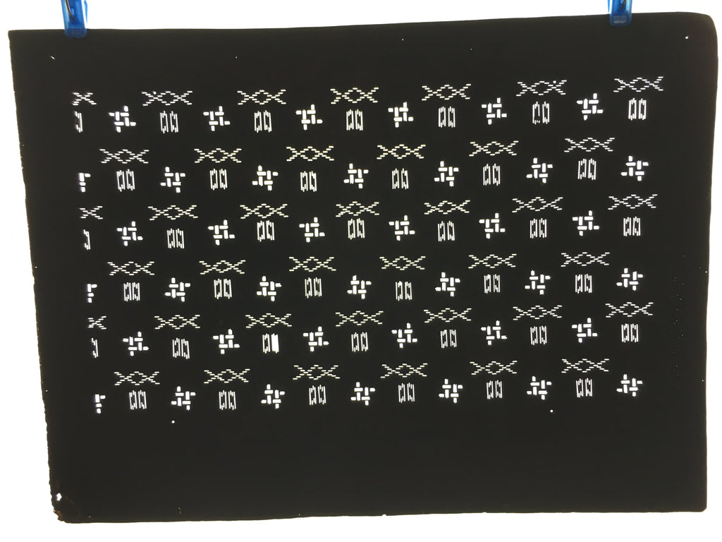 Japanese Antique Ise Katagami Paper Kimono Stencil Edo Nature Design A560