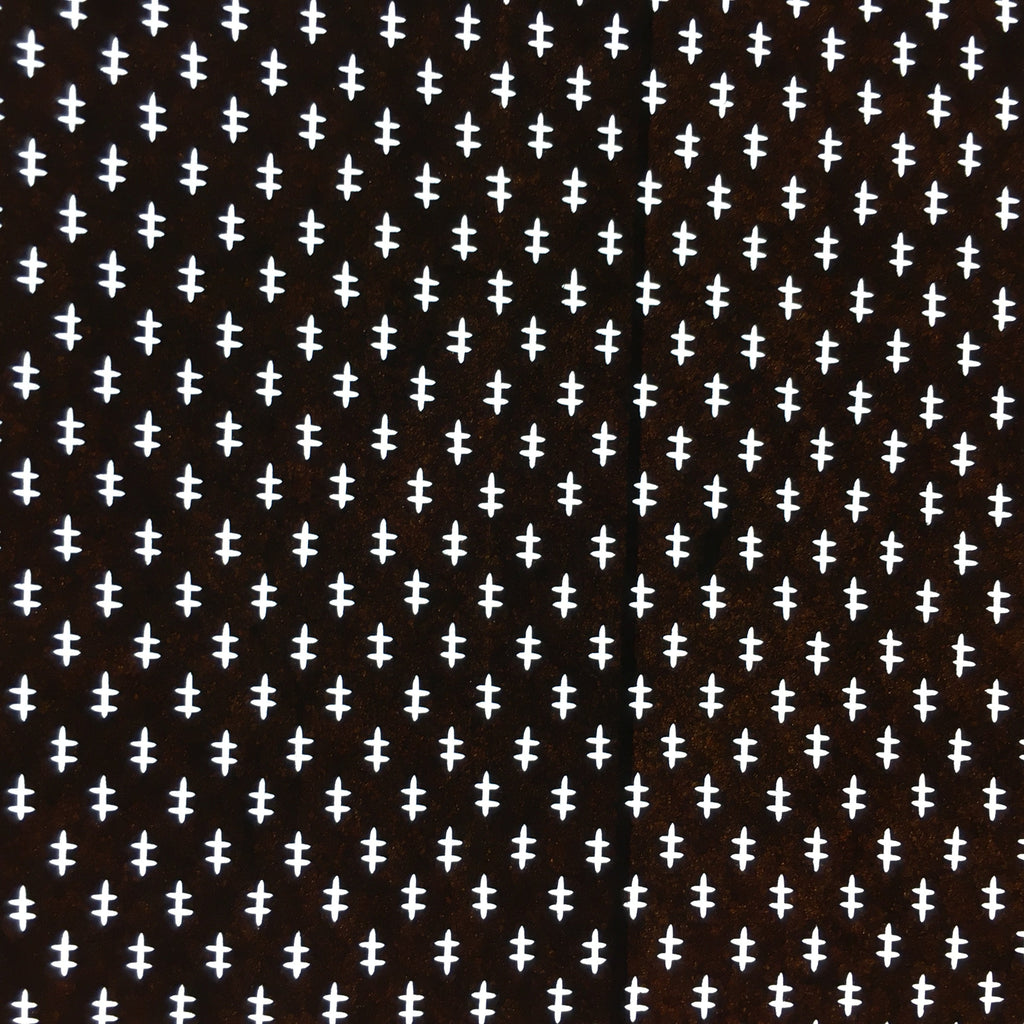 Japanese Antique Ise Katagami Paper Kimono Stencil Edo Not Equal Sign A388