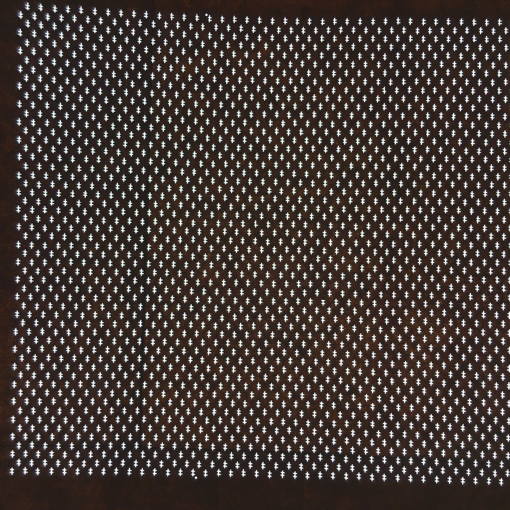 Japanese Antique Ise Katagami Paper Kimono Stencil Edo Not Equal Sign A388