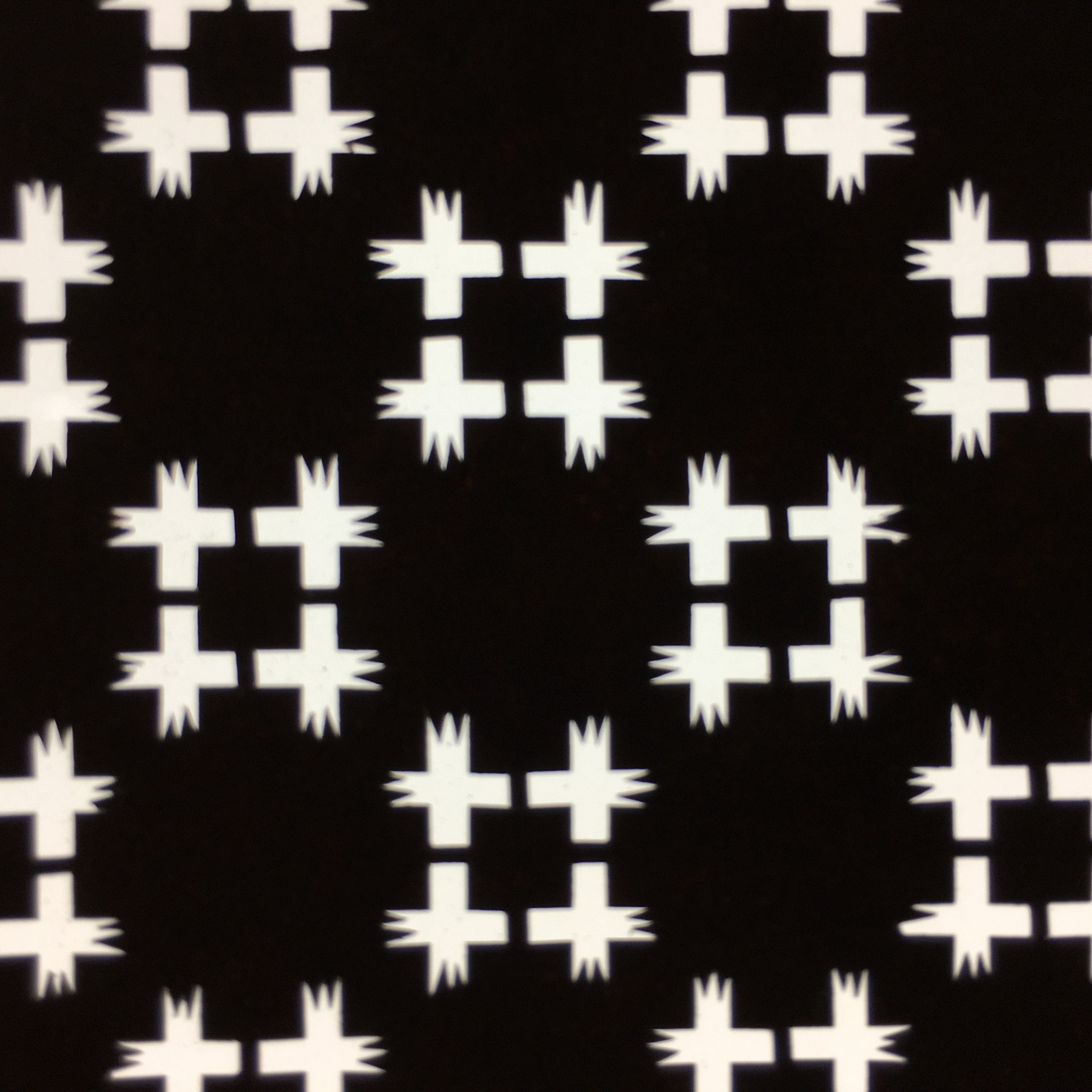 Japanese Antique Ise Katagami Paper Kimono Stencil Edo Number Hash Symbol A403
