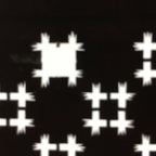 Japanese Antique Ise Katagami Paper Kimono Stencil Edo Number Hash Symbol A403