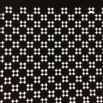 Japanese Antique Ise Katagami Paper Kimono Stencil Edo Number Hash Symbol A403