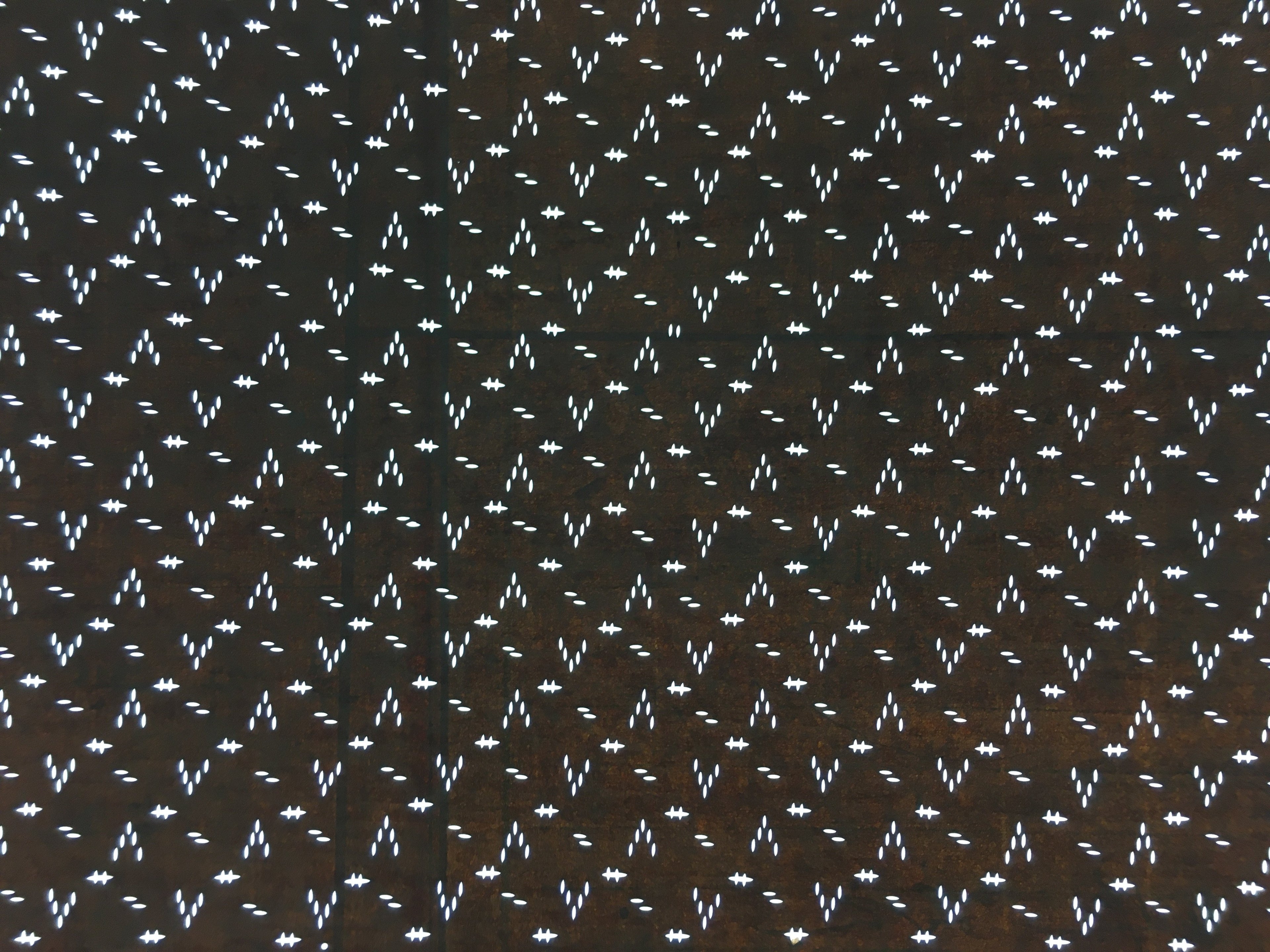 Japanese Antique Ise Katagami Paper Kimono Stencil Edo Oval Dots Sign A488