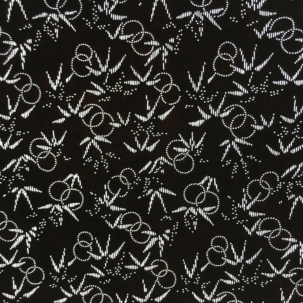 Japanese Antique Ise Katagami Paper Kimono Stencil Edo Pine Leaves Pattern A546
