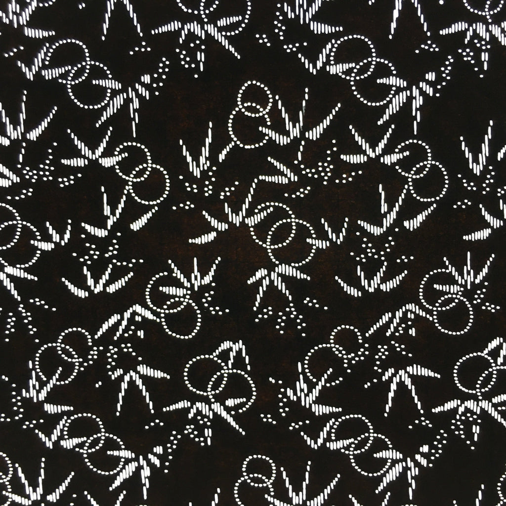 Japanese Antique Ise Katagami Paper Kimono Stencil Edo Pine Leaves Pattern A546