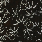 Japanese Antique Ise Katagami Paper Kimono Stencil Edo Pine Leaves Pattern A546