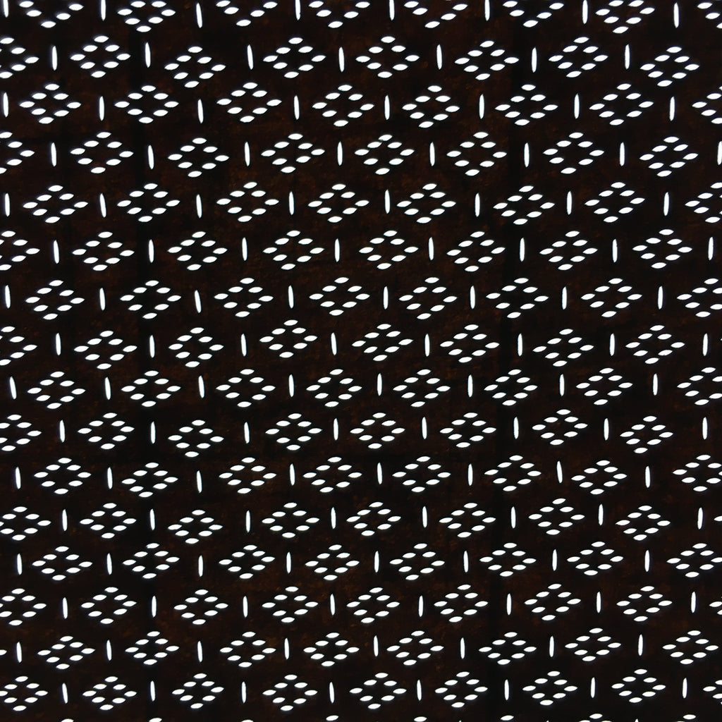 Japanese Antique Ise Katagami Paper Kimono Stencil Edo Rhombus Line A554
