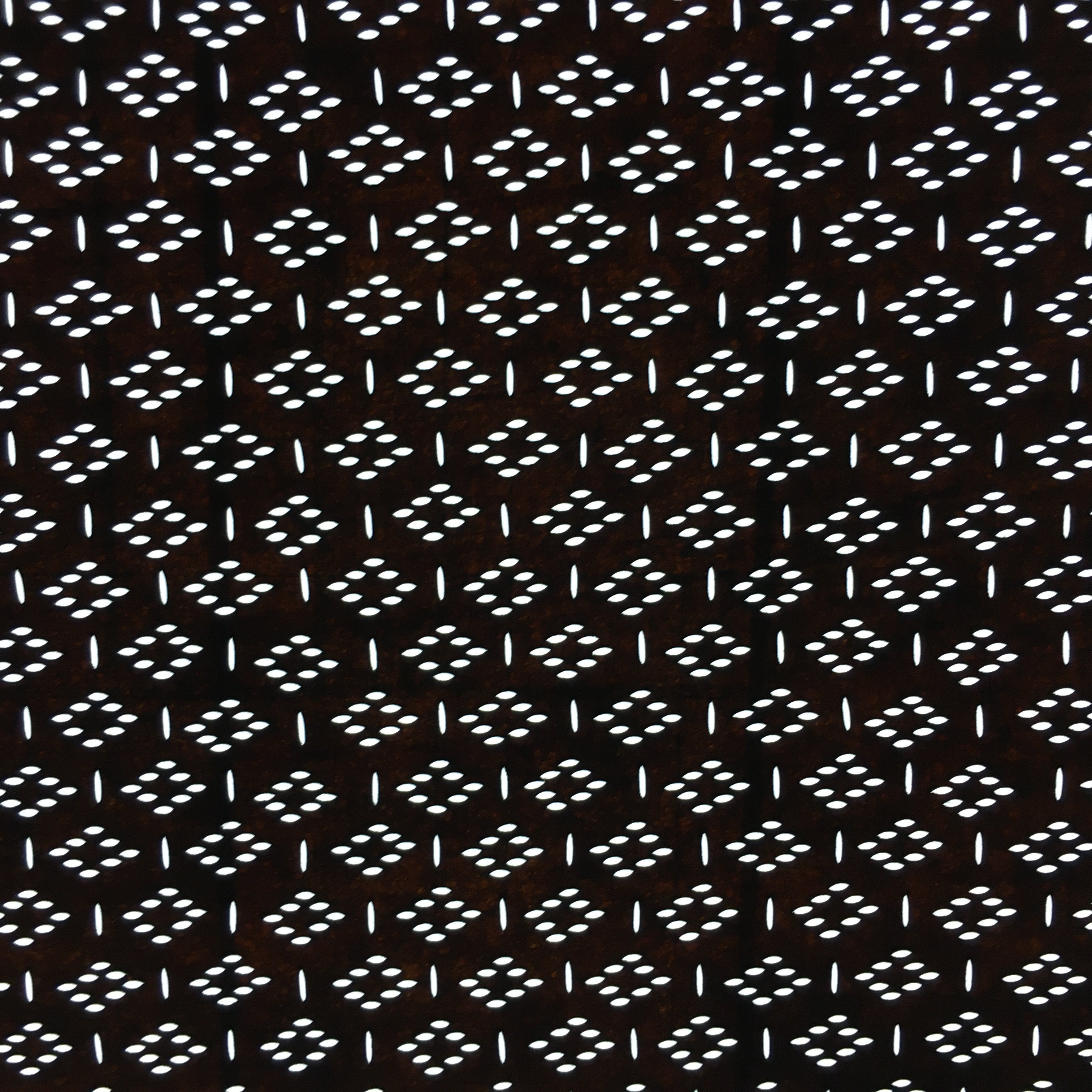 Japanese Antique Ise Katagami Paper Kimono Stencil Edo Rhombus Line A554