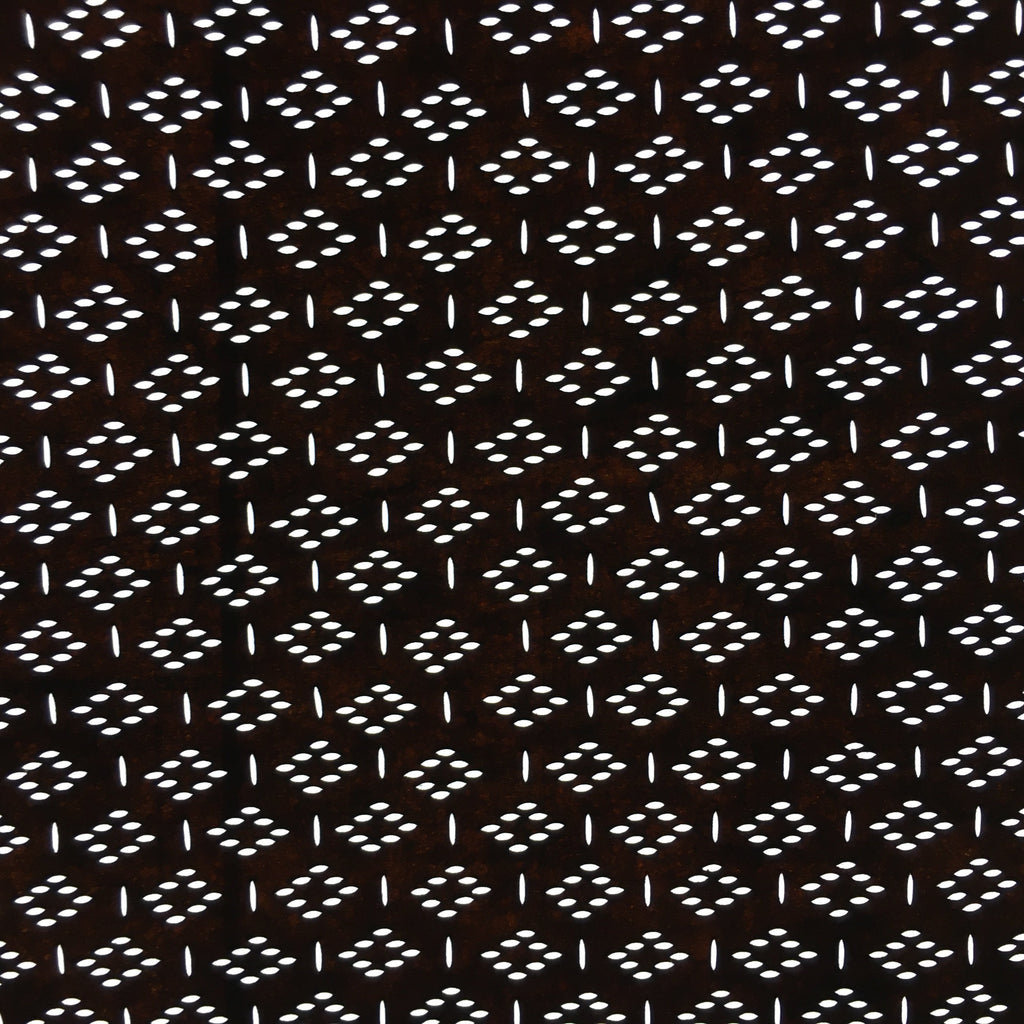 Japanese Antique Ise Katagami Paper Kimono Stencil Edo Rhombus Line A554