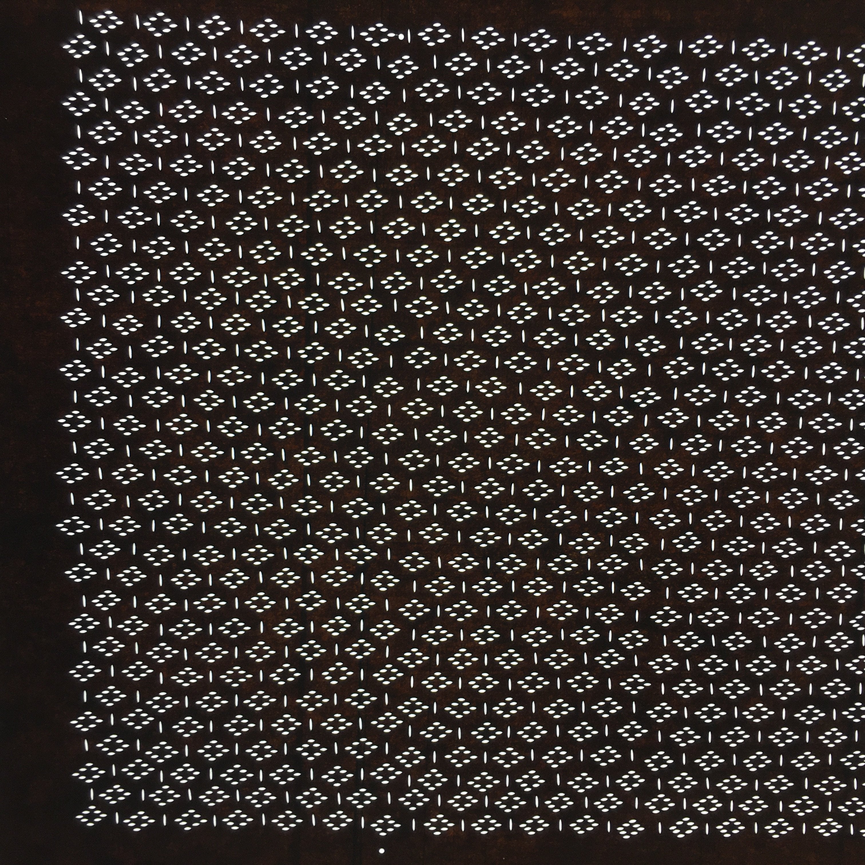 Japanese Antique Ise Katagami Paper Kimono Stencil Edo Rhombus Line A554
