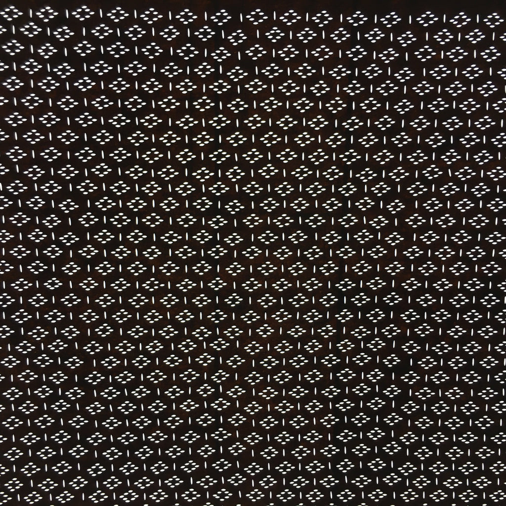 Japanese Antique Ise Katagami Paper Kimono Stencil Edo Rhombus Line A554