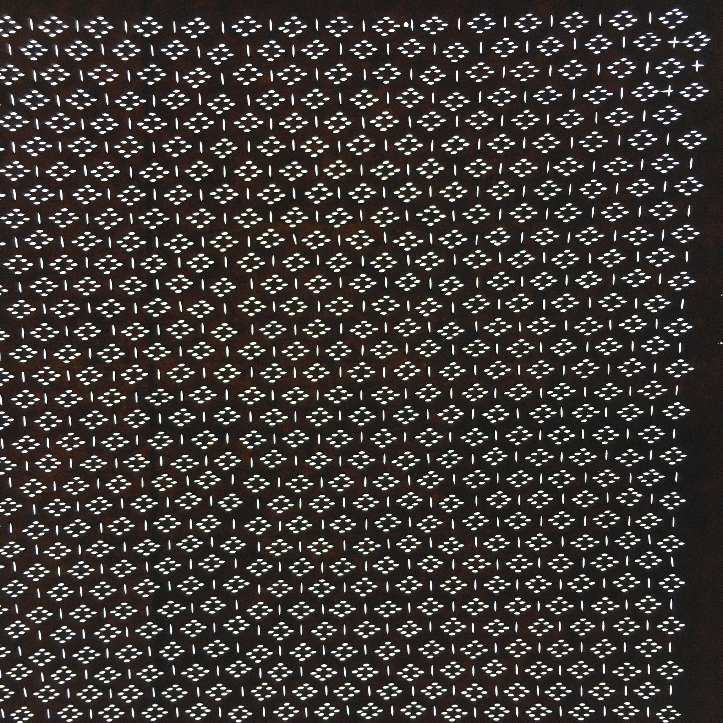 Japanese Antique Ise Katagami Paper Kimono Stencil Edo Rhombus Line A554