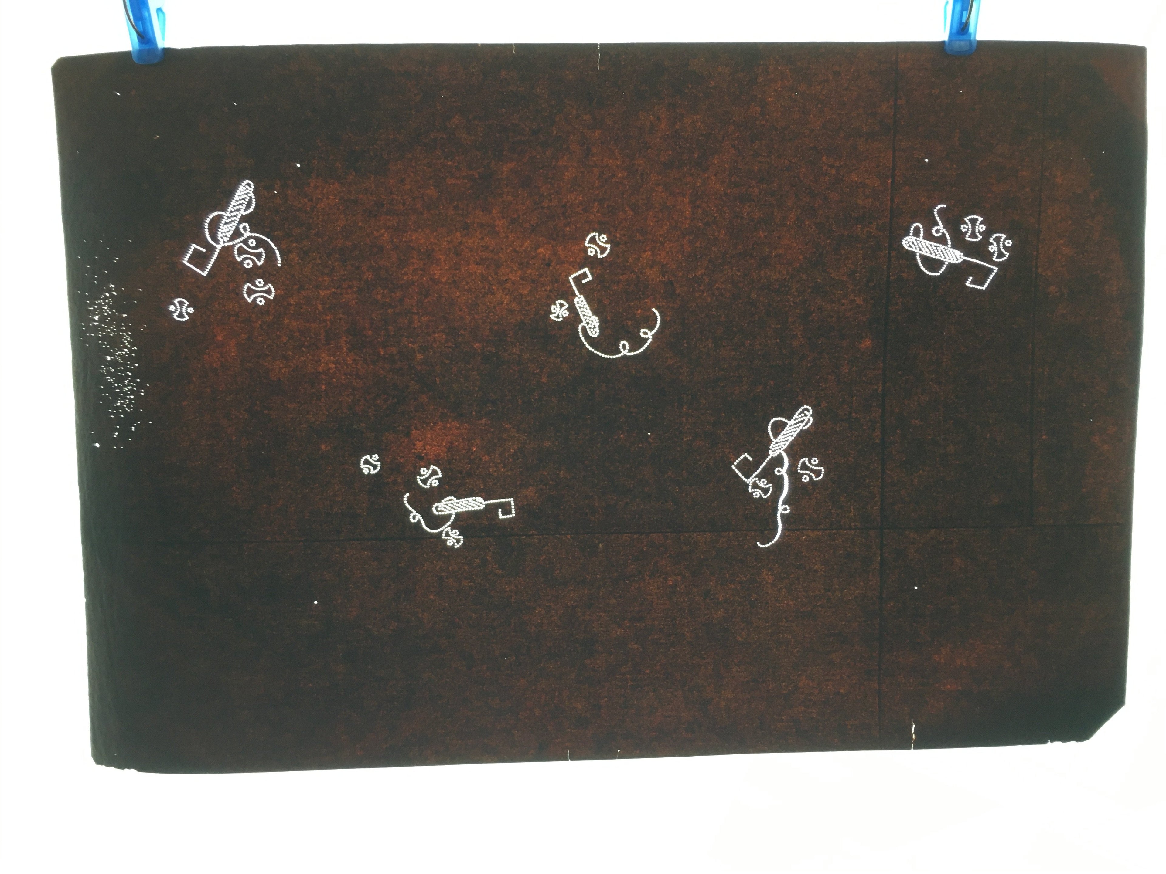 Japanese Antique Ise Katagami Paper Kimono Stencil Edo Sewing Design A544