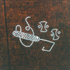 Japanese Antique Ise Katagami Paper Kimono Stencil Edo Sewing Design A544