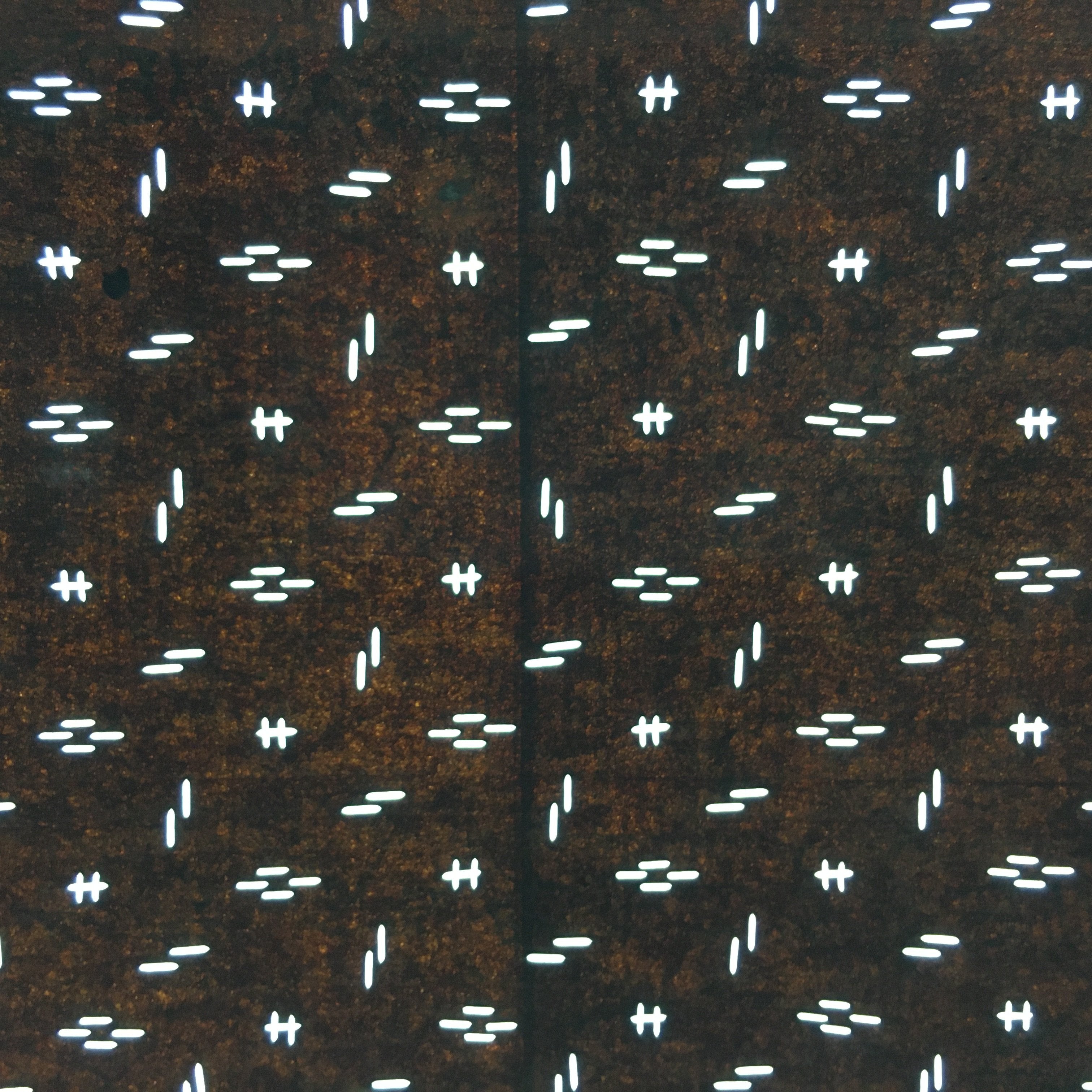 Japanese Antique Ise Katagami Paper Kimono Stencil Edo Short Lines Pattern A517