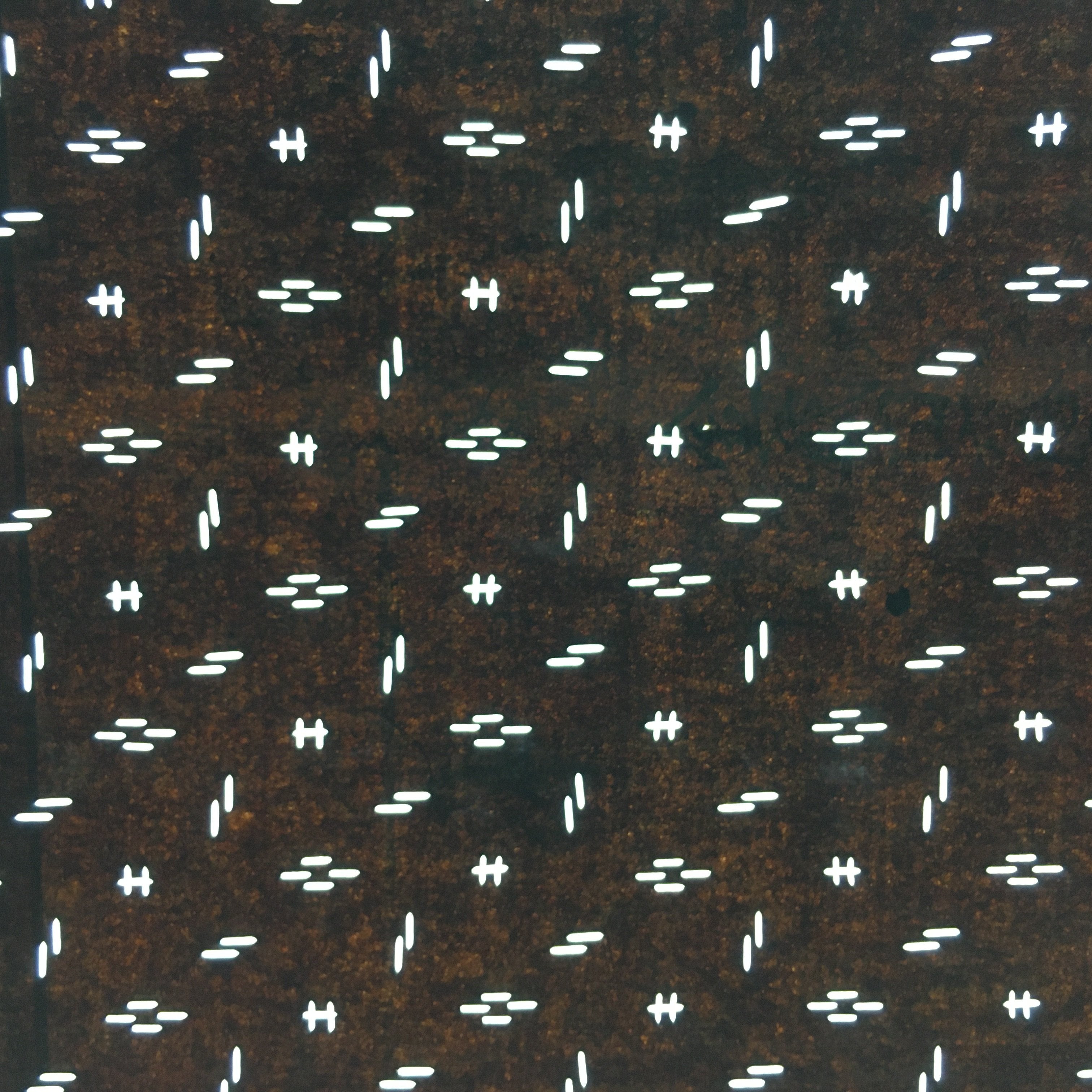 Japanese Antique Ise Katagami Paper Kimono Stencil Edo Short Lines Pattern A517