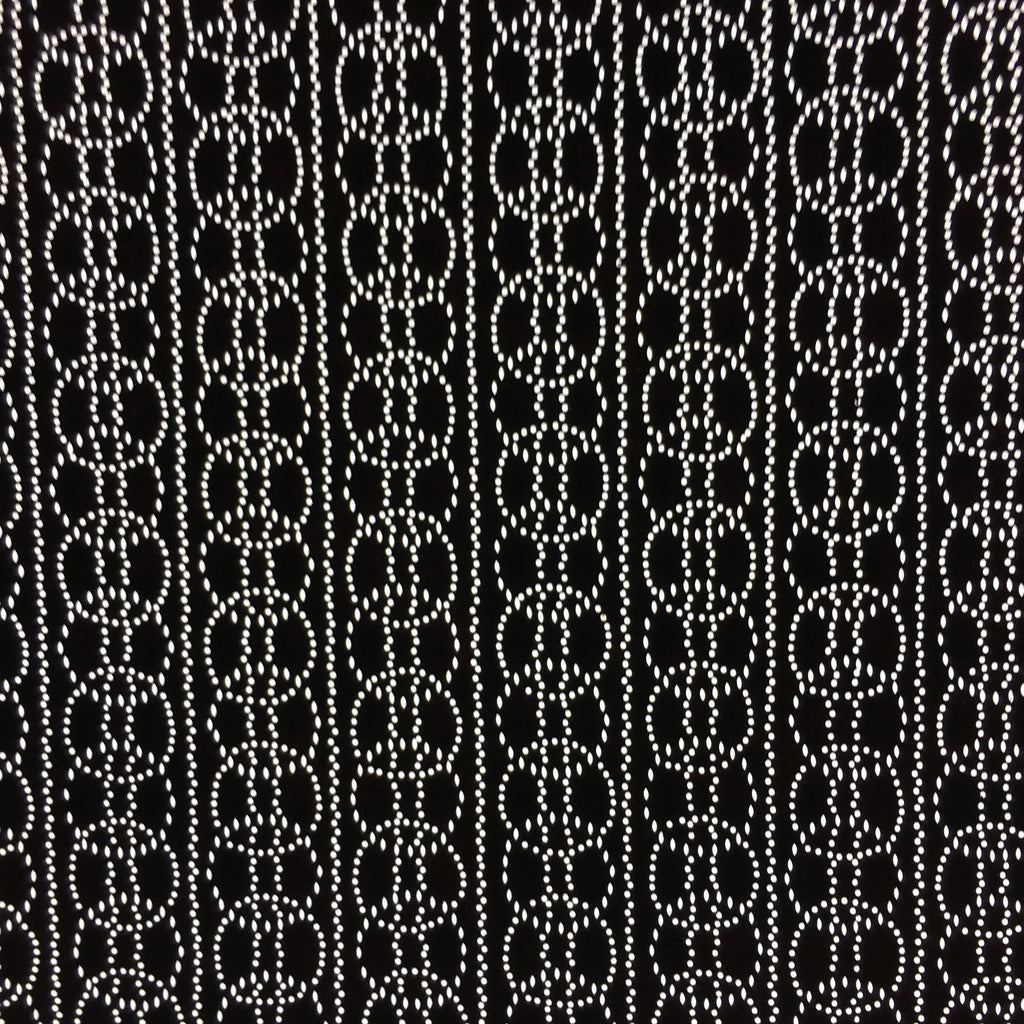 Japanese Antique Ise Katagami Paper Kimono Stencil Edo Small Circles Pattern A55