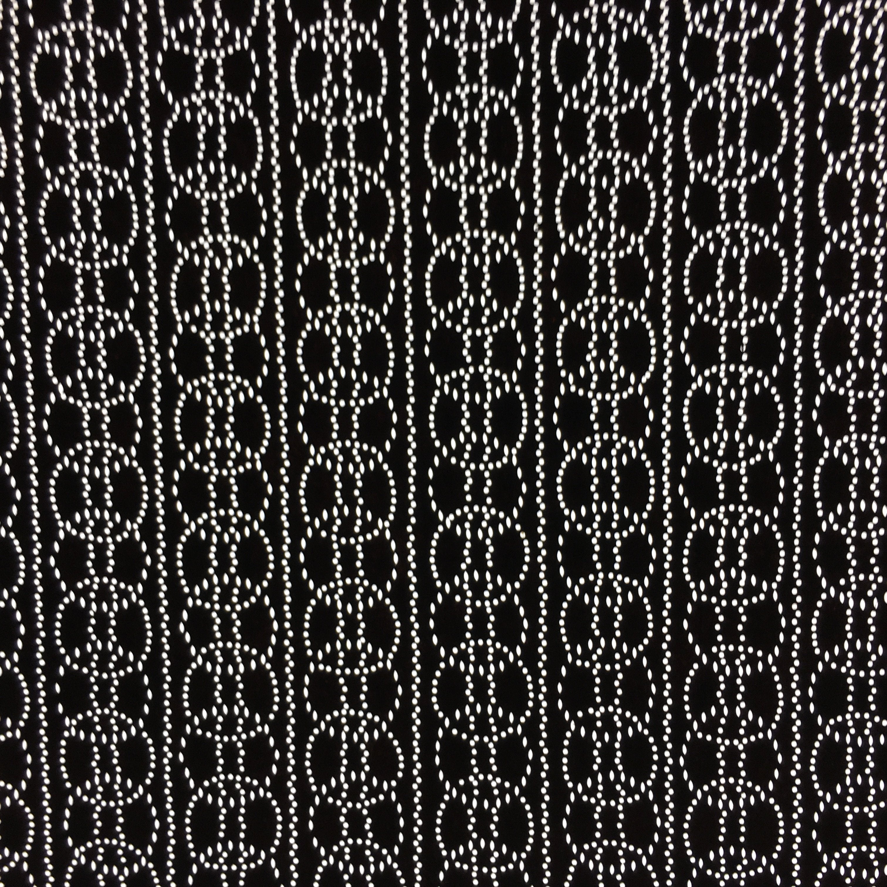 Japanese Antique Ise Katagami Paper Kimono Stencil Edo Small Circles Pattern A55